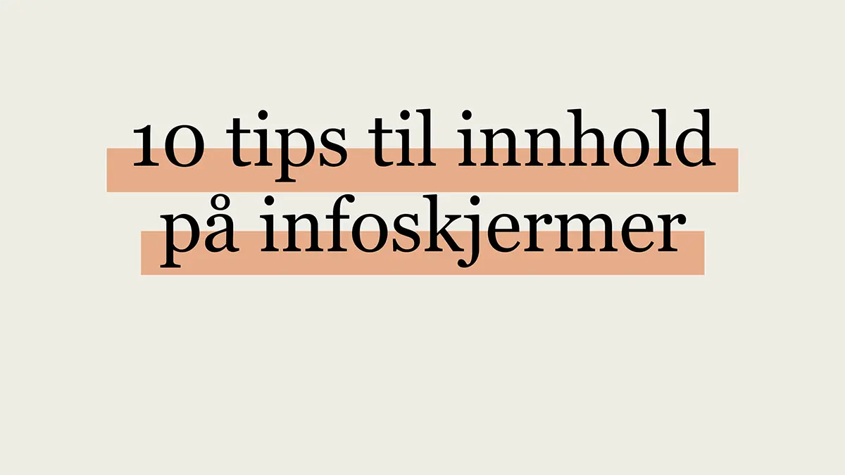 Tips og idéer til innhold